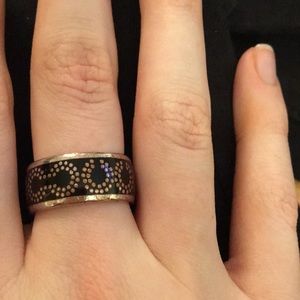 Used genuine vintage Coach fashion ring